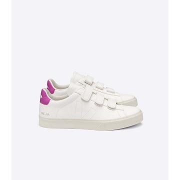 Women's Veja RECIFE CHROMEFREE Sneakers White/Purple | SG 624DFM